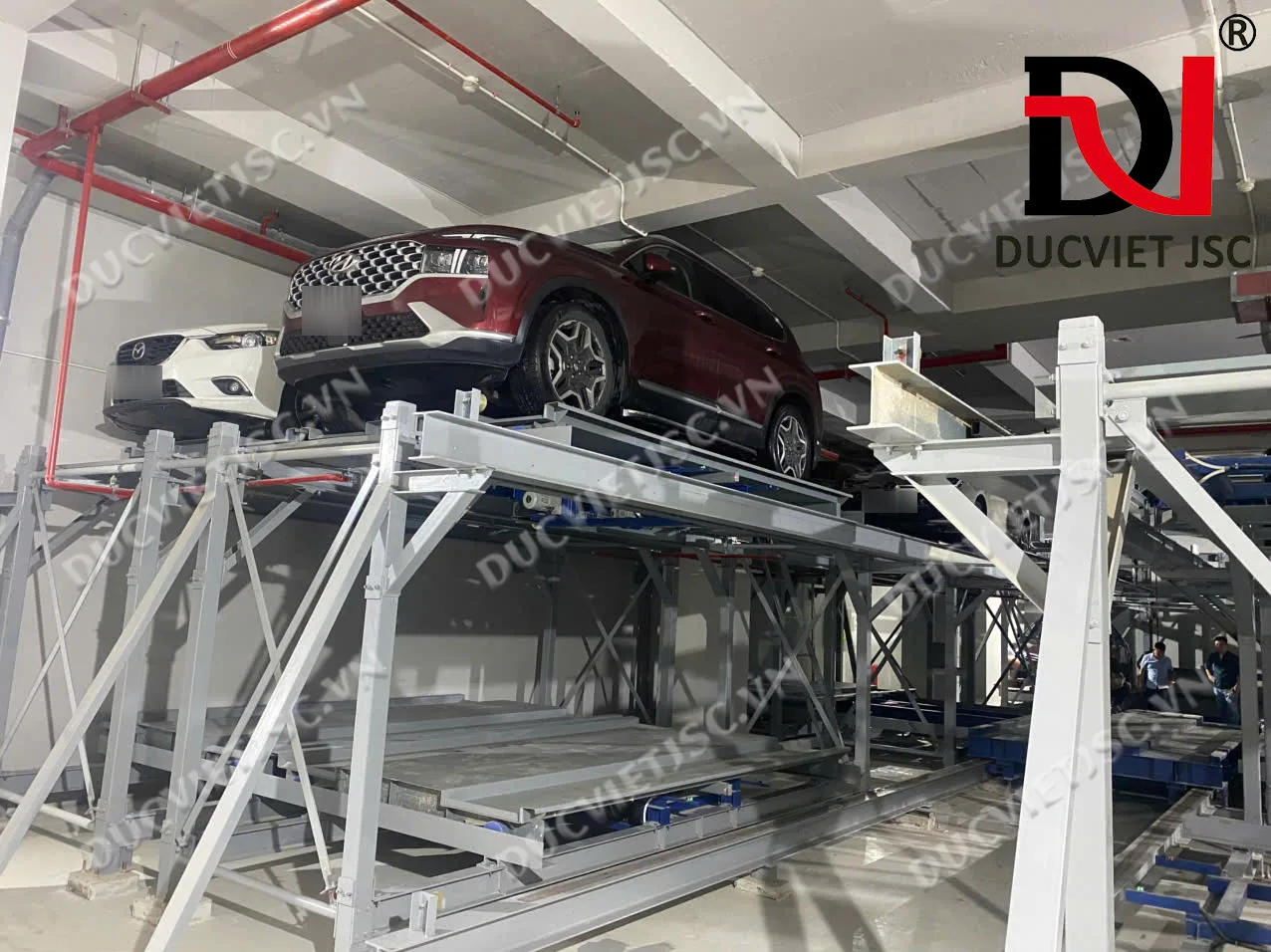 Hệ thống đỗ xe tự động tại tòa nhà 175 Giảng Võ
