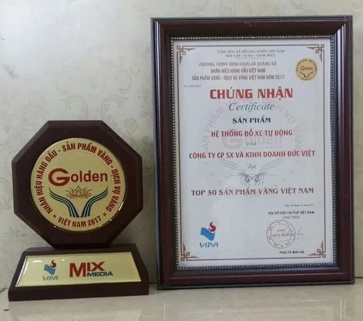 Chứng nhận và biểu trưng sản phẩm Hệ thống đỗ xe tự động